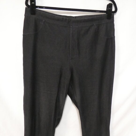 KATE & LEO | size X | Charcoal Denim Joggers | Faux Pockets - Picture 6 of 16